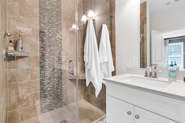 3789 Tupelo Branch Row, Mount Pleasant, SC 29429 - bathroom featuring vanity and a shower stall