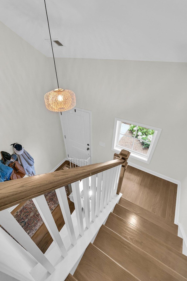 3789 Tupelo Branch Row, Mount Pleasant, SC 29429 - staircase with wood finished floors