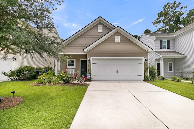 3789 Tupelo Branch Row, Mount Pleasant, SC 29429 - view of front of property featuring an attached garage, concrete driveway, and a front yard