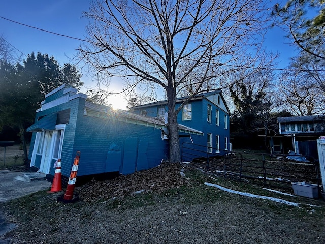 view of property exterior