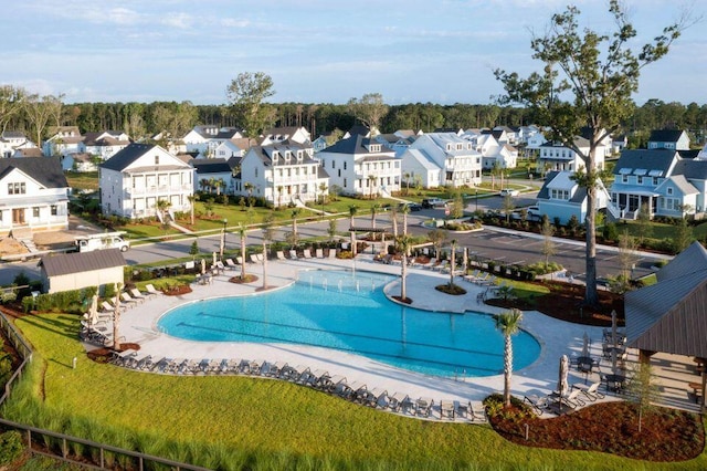 view of pool with a patio area