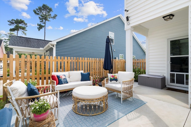 3203 Moonlight Dr, Charleston, SC 29414 - view of patio with an outdoor hangout area