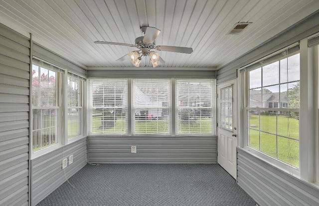 159 Townsend Way, Summerville, SC 29483 - unfurnished sunroom featuring ceiling fan and healthy amount of natural light