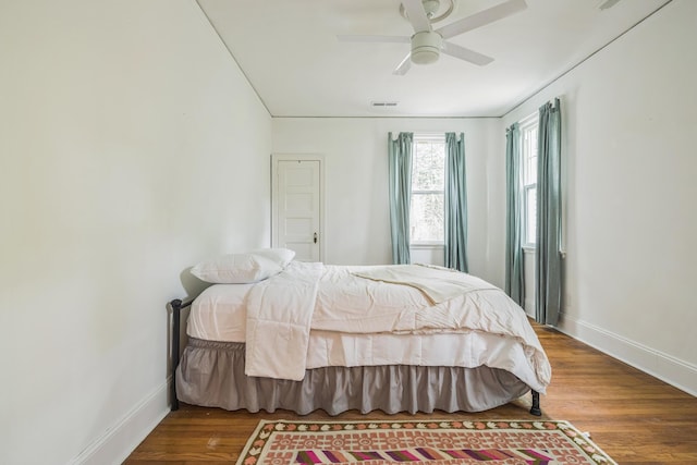2122 Tugaloo Ave Unit 2120, Columbia, SC 29205 - bedroom featuring wood finished floors, baseboards, and ceiling fan