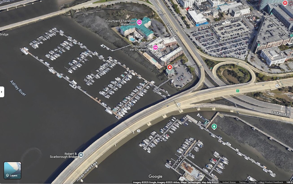 33 Lockwood Dr Unit Lu105, Charleston, SC 29401 - aerial view of property's location