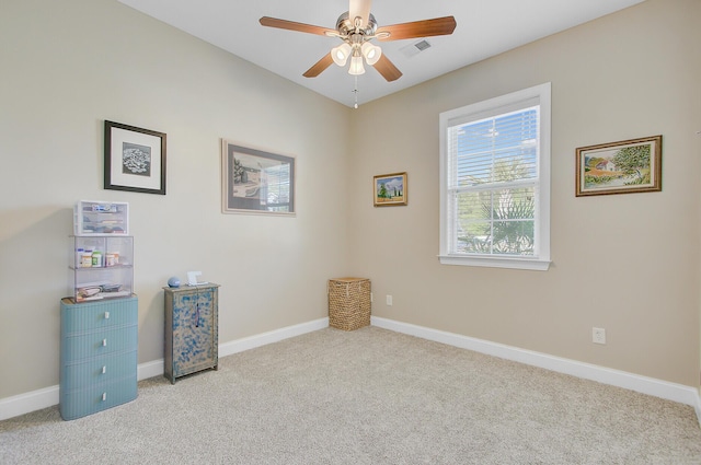 3801 Canary Ct, North Charleston, SC 29420 - unfurnished room featuring carpet flooring, a ceiling fan, and baseboards