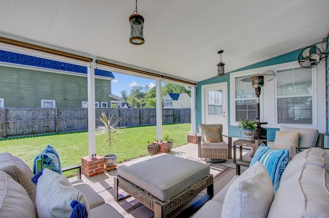 3801 Canary Ct, North Charleston, SC 29420 - view of patio featuring an outdoor living space