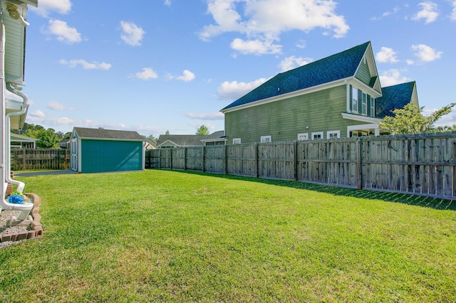3801 Canary Ct, North Charleston, SC 29420 - view of yard with a storage unit and an outdoor structure