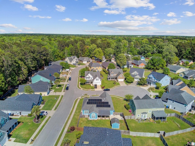 3801 Canary Ct, North Charleston, SC 29420 - aerial overview of property's location with a forest and nearby suburban area