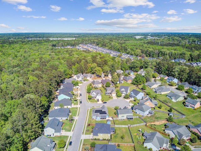 3801 Canary Ct, North Charleston, SC 29420 - aerial view of property's location featuring a heavily wooded area and nearby suburban area