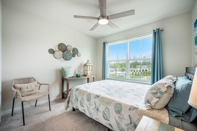 141 Pine Crest View Dr, Summerville, SC 29486 - bedroom featuring baseboards, carpet, and a ceiling fan