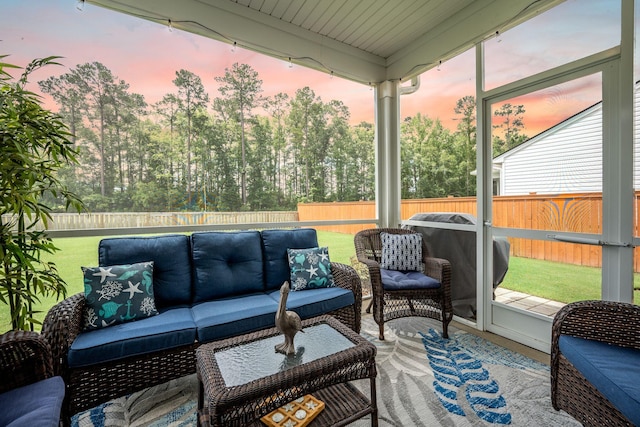 141 Pine Crest View Dr, Summerville, SC 29486 - sunroom with outdoor lounge area and healthy amount of natural light