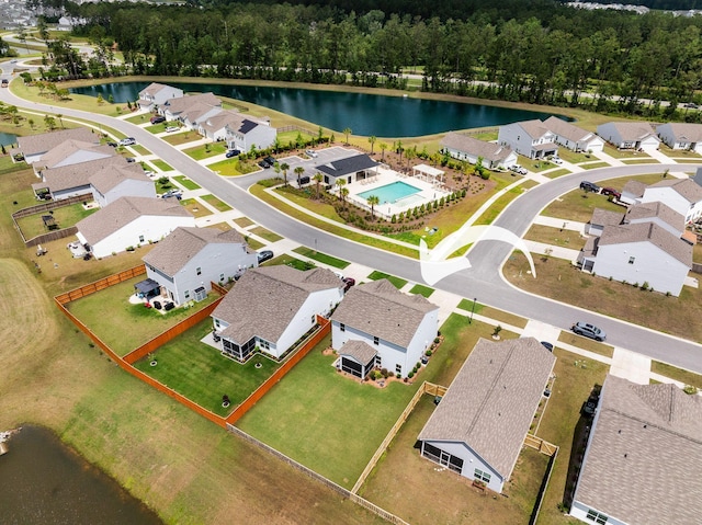 141 Pine Crest View Dr, Summerville, SC 29486 - aerial perspective of suburban area featuring a large body of water and a pool area
