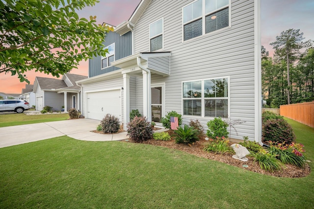 141 Pine Crest View Dr, Summerville, SC 29486 - view of front facade with concrete driveway and a garage
