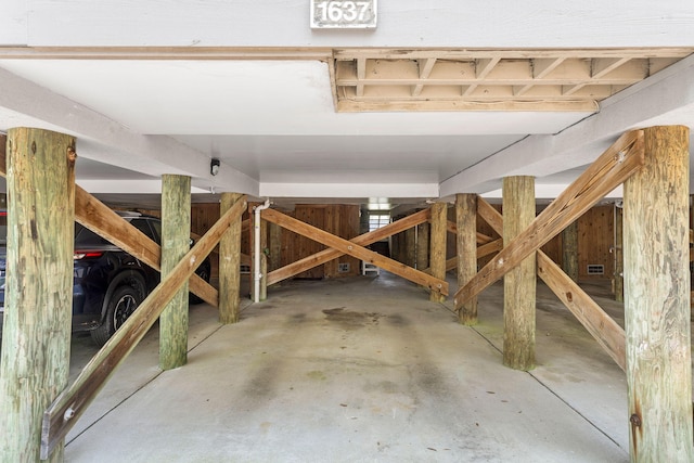 interior space featuring concrete flooring