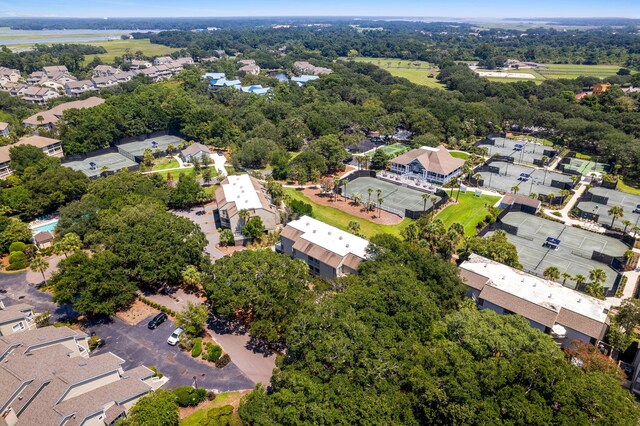 bird's eye view with a residential view