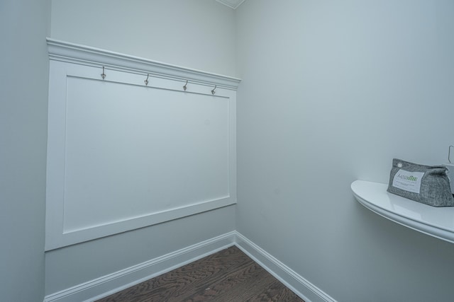 2234 Mother Of Pearl Dr, Mount Pleasant, SC 29466 - mudroom featuring baseboards and dark wood finished floors