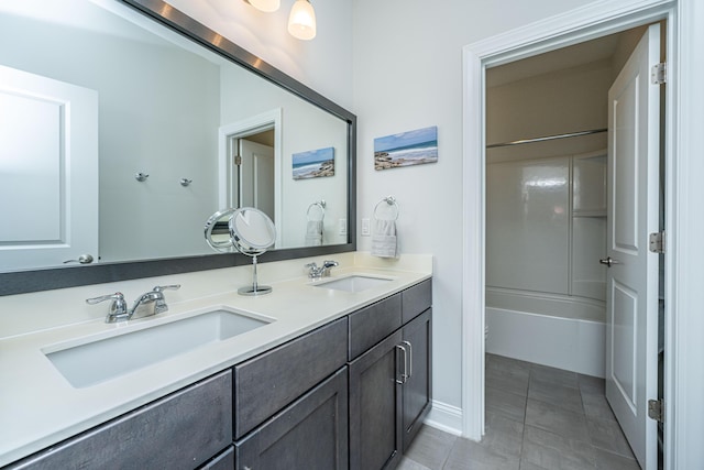 2234 Mother Of Pearl Dr, Mount Pleasant, SC 29466 - full bath with double vanity, shower / tub combination, and tile patterned flooring
