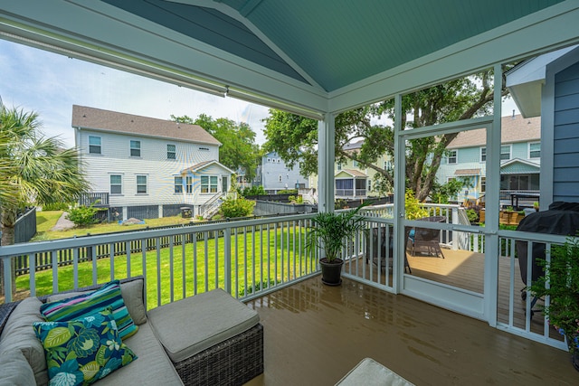 2234 Mother Of Pearl Dr, Mount Pleasant, SC 29466 - deck featuring a residential view