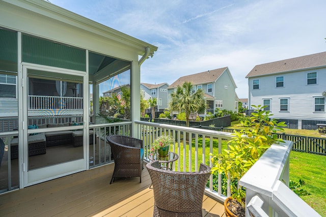2234 Mother Of Pearl Dr, Mount Pleasant, SC 29466 - deck with a residential view