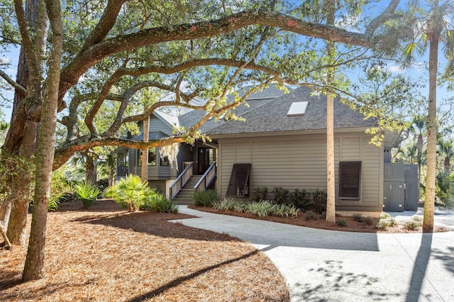 view of front of home