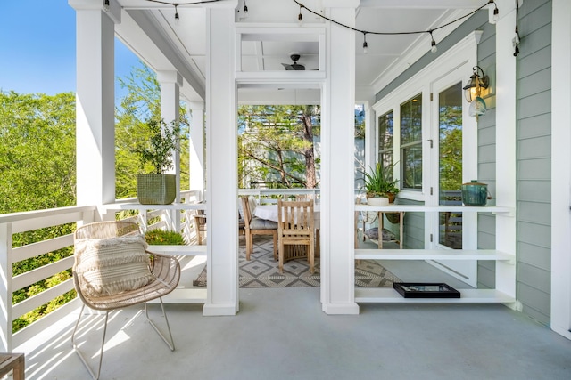 1543 Wando Landing St, Charleston, SC 29492 - sunroom with concrete flooring