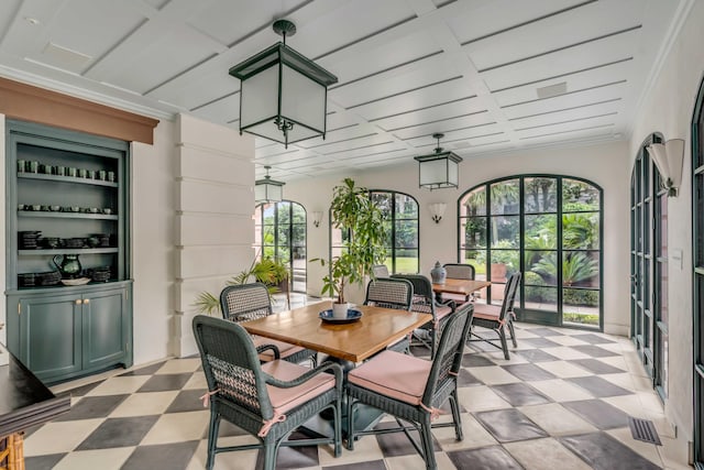 view of sunroom / solarium