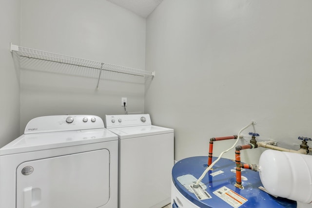 laundry area featuring washing machine and dryer