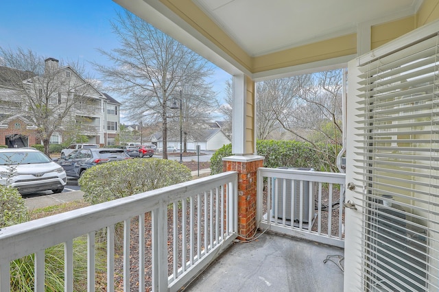 balcony with a porch