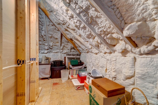 view of attic