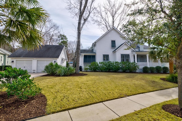 traditional home with a front yard