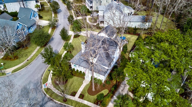 birds eye view of property featuring a residential view