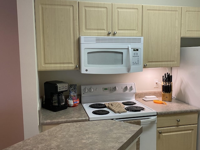 kitchen with white appliances