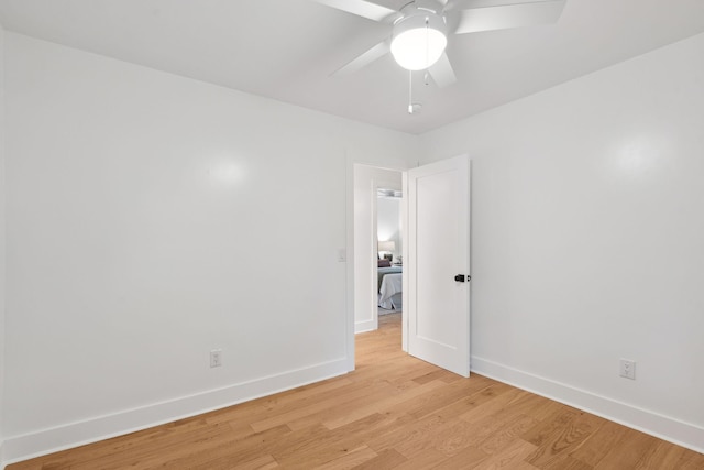 521 Carpenter St, Charleston, SC 29412 - spare room featuring light wood-style floors, baseboards, and a ceiling fan