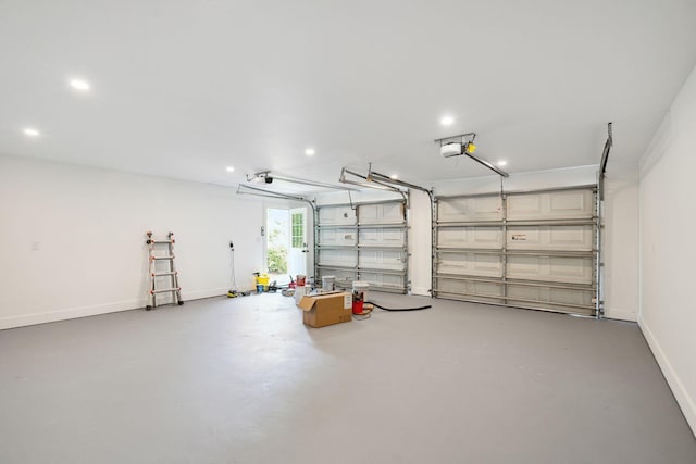 521 Carpenter St, Charleston, SC 29412 - garage with recessed lighting, baseboards, and a garage door opener