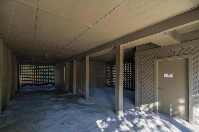 view of patio / terrace featuring a carport