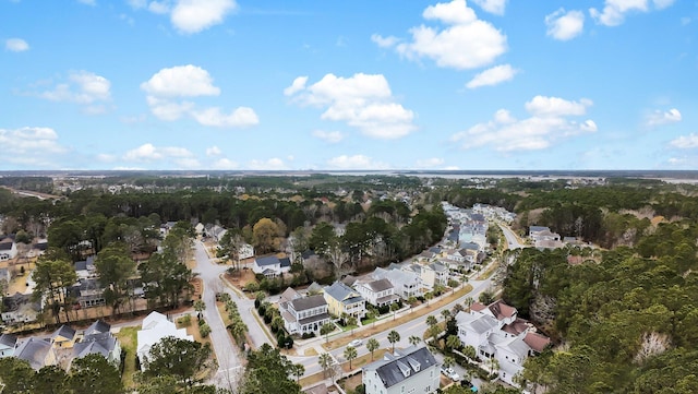 aerial view featuring a residential view