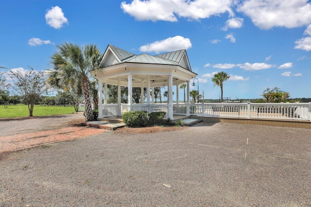 view of home's community featuring a gazebo