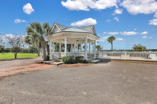 view of property's community featuring a gazebo