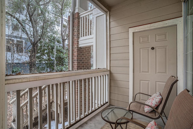 view of balcony