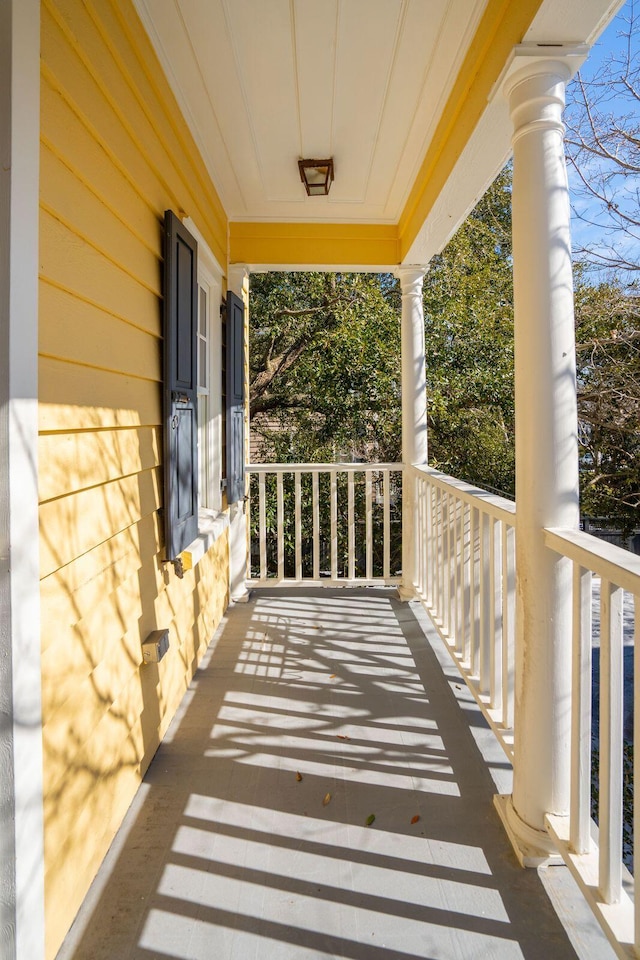 view of balcony