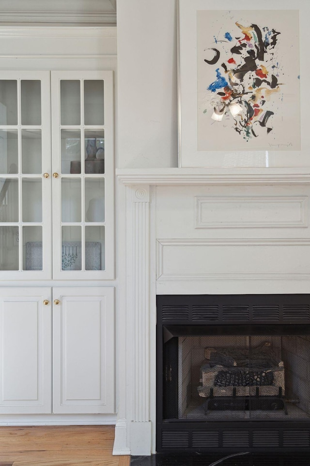 details featuring wood-type flooring