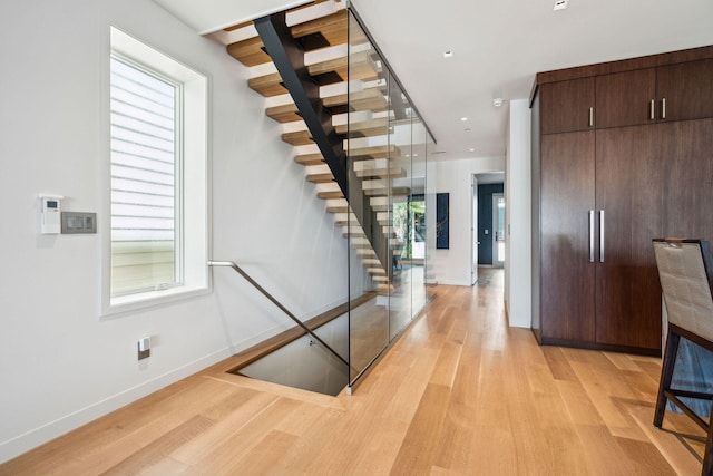 interior space featuring hardwood / wood-style floors