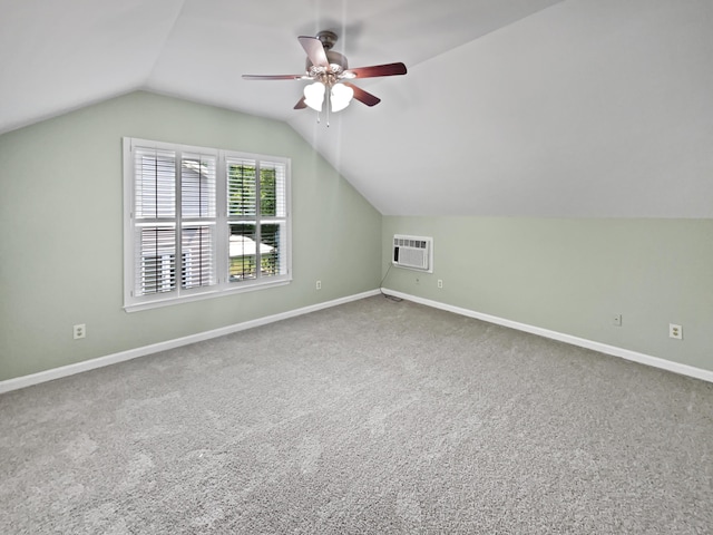 932 Portabella Ln, Charleston, SC 29412 - additional living space with a ceiling fan, carpet flooring, vaulted ceiling, and baseboards