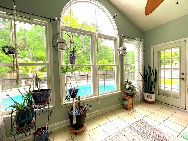 6212 Fieldstone Cir, Charleston, SC 29414 - sunroom / solarium featuring lofted ceiling