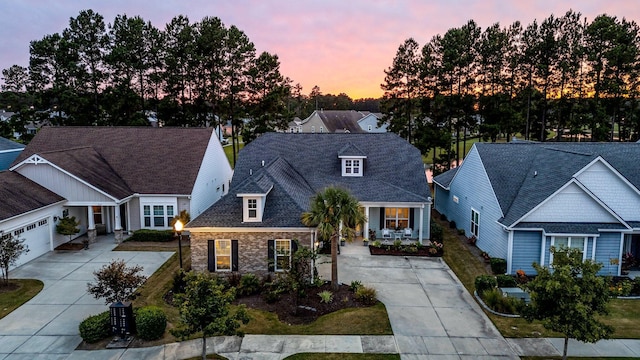 view of front of house with a porch