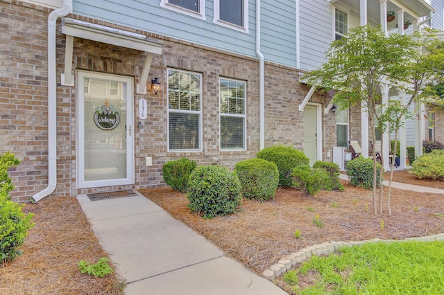 136 Rowans Creek Dr, Charleston, SC 29492 - view of exterior entry featuring brick siding