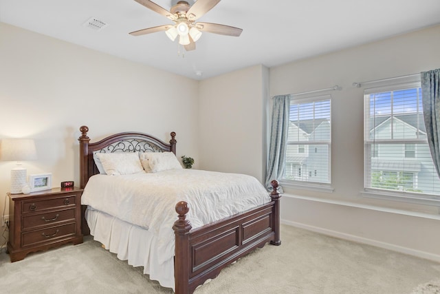 136 Rowans Creek Dr, Charleston, SC 29492 - bedroom with light colored carpet and ceiling fan