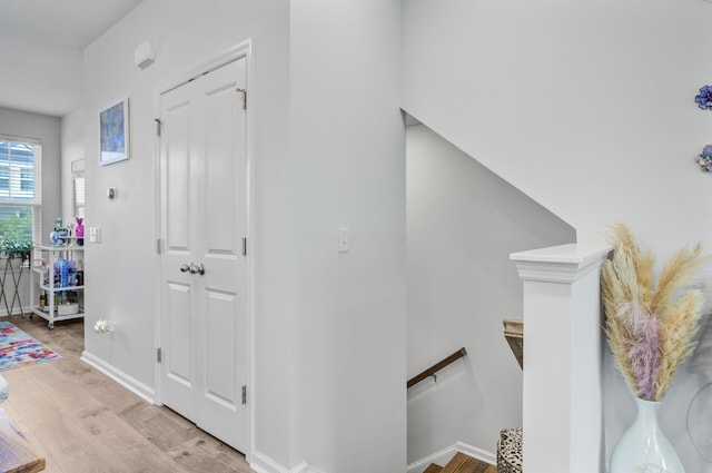 136 Rowans Creek Dr, Charleston, SC 29492 - staircase featuring wood finished floors and baseboards