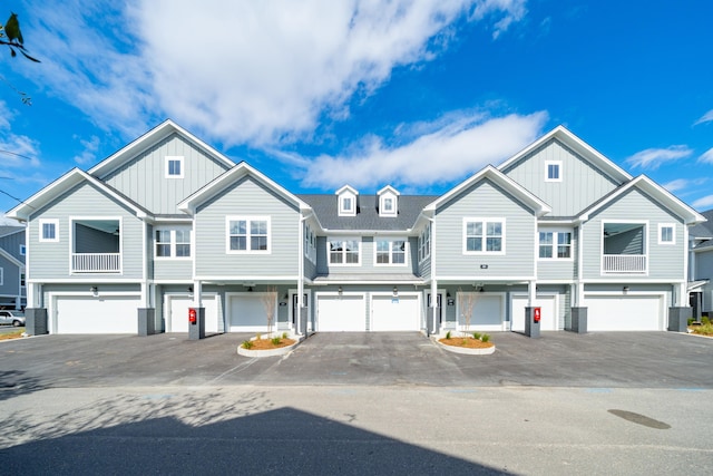 view of property featuring a garage